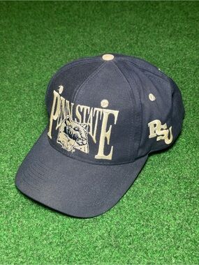 Vintage 90s Penn State Nittany Lions SnapBack Hat, College Sports The Game